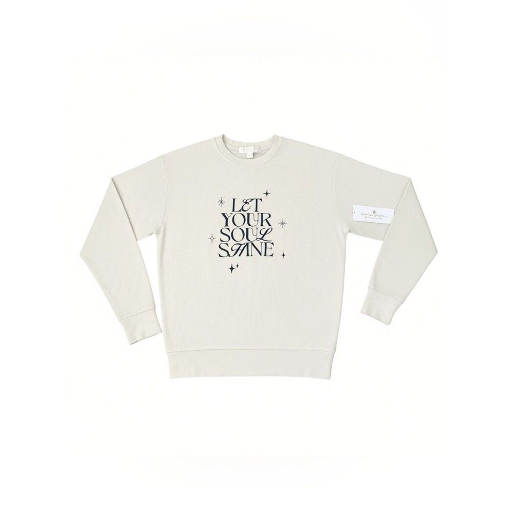 Spiritual Gangster Soul Shine Savasana Pullover Sweater XS NWT
